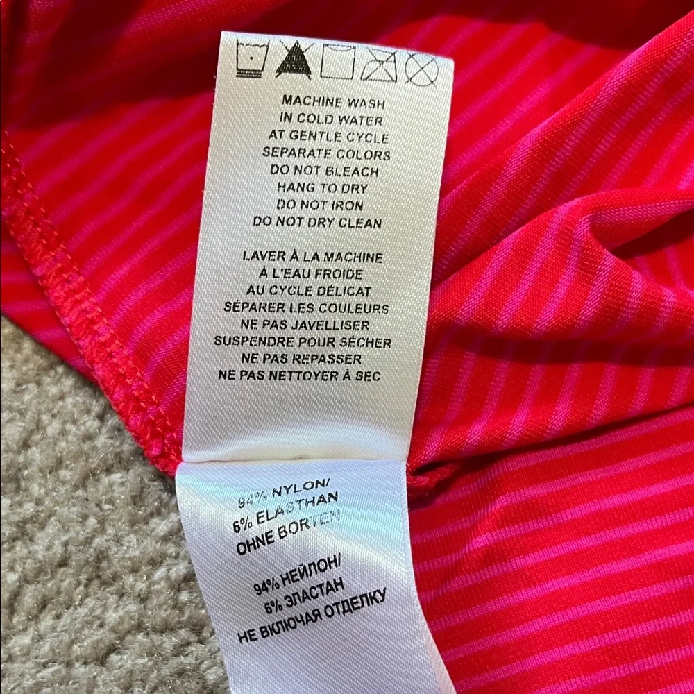 Lole Vibrant Pink Women's Athletic Zip Up Jacket Side pocket UPF 50 Size Large - Picture 5 of 11